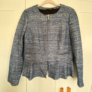 Banana Republic Blue Peplum Blazer Size 12